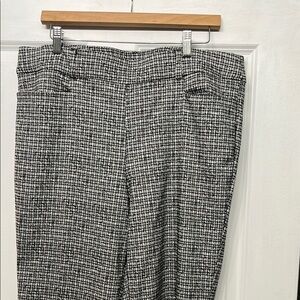 Maurices Black and White Straight Leg Pants